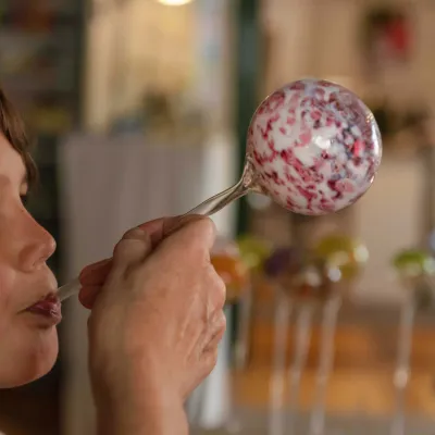 Kugelblasen im Glasmacherdorf Schmidsfelden