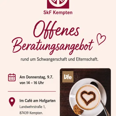 Schwangerenberatung im Café am Hofgarten Kempten