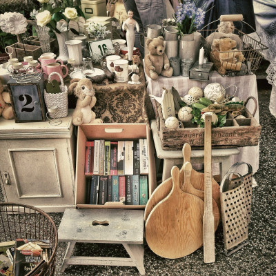 Flohmarkt auf dem Festplatz in Füssen