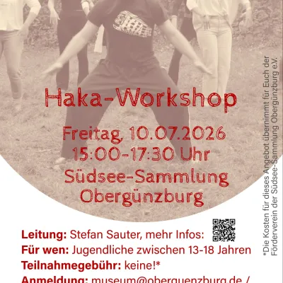 Haka-Workshop für Jugendliche in der Südsee-Sammlung