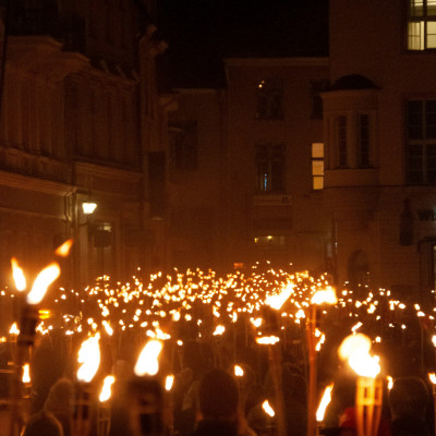 Probstrieder Lichterweg und Fackelzug