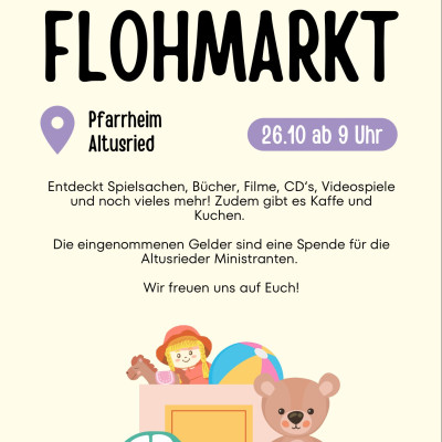 Flohmarkt der Altusrieder Ministranten im Pfarrheim Altusried