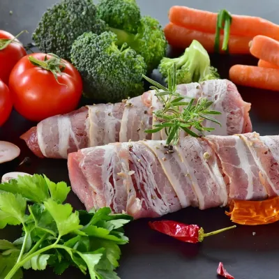 Wochenmarkt am Marktplatz in Legau