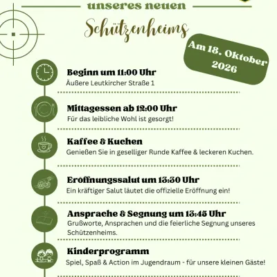 Einweihung des neuen Schützenheims in Altusried