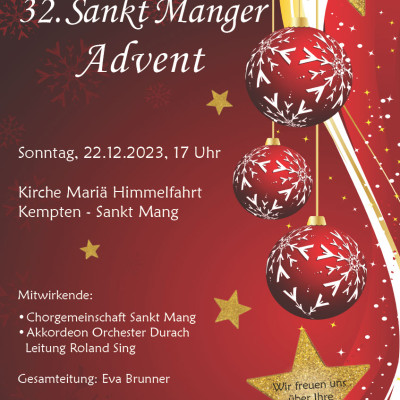 Sankt Manger Advent in der Kirche Mariä Himmelfahrt in Kempten