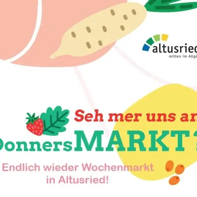 DonnersMARKT auf dem Rathausplatz in Altusried